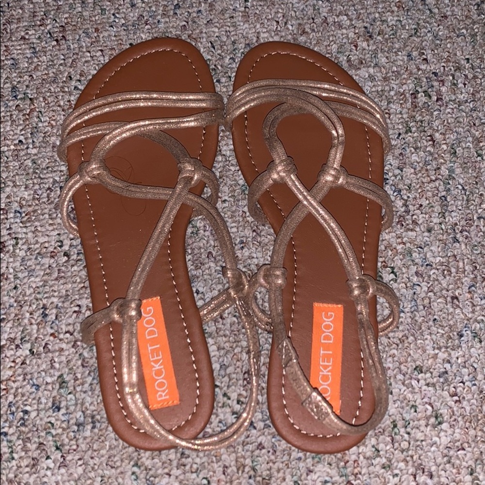 Rocket Dog gold strap sandals
